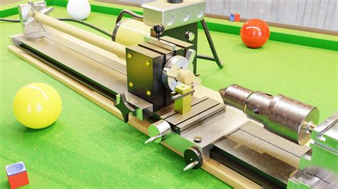 wooden pool cue lathe